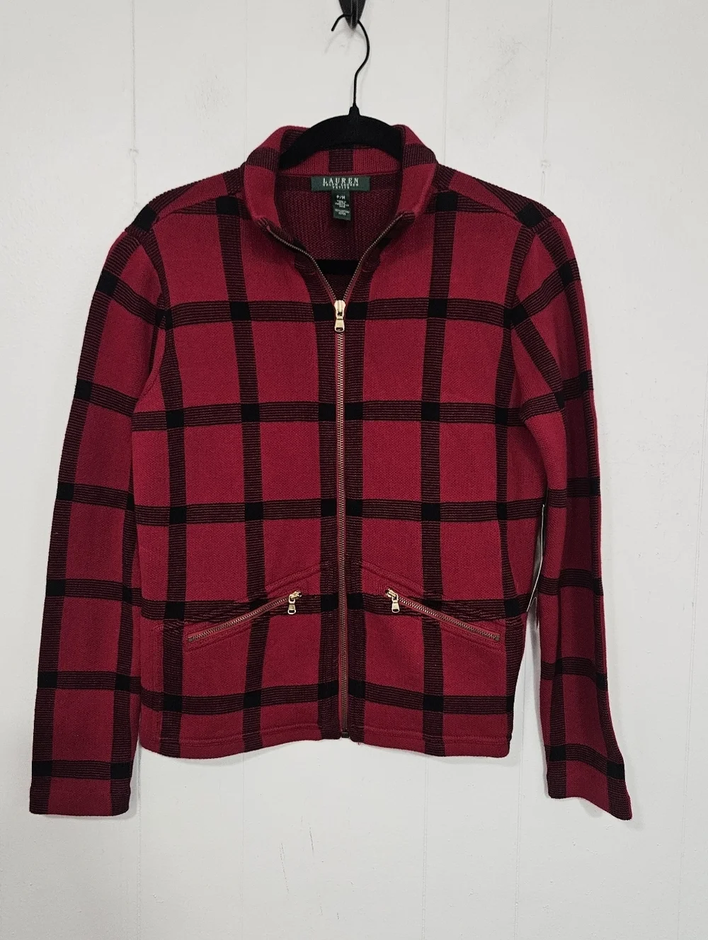 NWT Lauren Ralph Lauren Lake House Plaid Jacket
